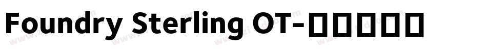 Foundry Sterling OT字体转换